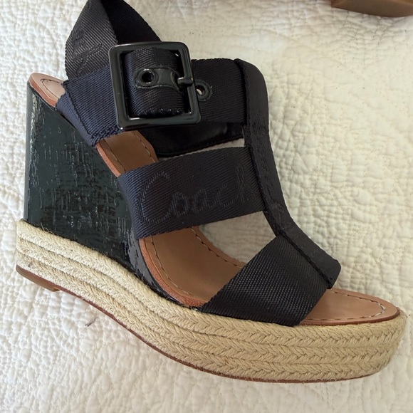 COACH Women's Black Sandals - Picture 2 of 11